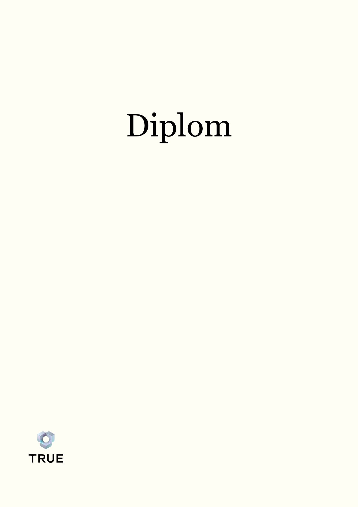 Exempel: diplom för Test course diploma från Trädgårdsakademin